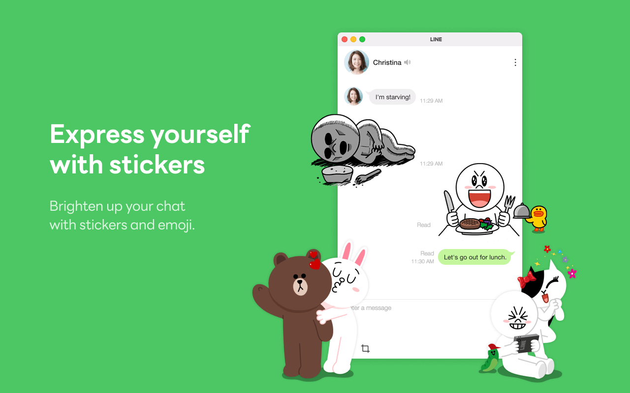 LINE 教程截图：登录 Windows / macOS 桌面端